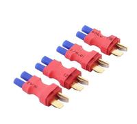 Wdbild 4 conectores de conversión EC2 hembra a T Dean macho para carga de batería, accesorios de aplicación de cuadricóptero remoto, adaptador de equipo eléctrico
