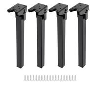 Wdbild 4 patas de mesa plegables de metal de 20 cm, 25 cm, 30 cm, 35 cm, para mesas de centro, mesa de ordenador portátil, patas de muebles resistentes, patas de mesa de fácil almacenamiento