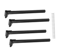 Wdbild 4 patas de mesa plegables de metal de 20 cm, 25 cm, 30 cm, 35 cm, para mesas de centro, mesa de ordenador portátil, patas de muebles resistentes, patas de mesa de fácil almacenamiento