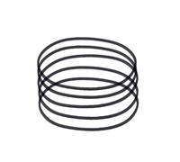 Wdbild 5 correas cuadradas de goma plegadas de 0,6 mm de 40 a 115 mm para grabadoras, máquinas de vídeo, DVD, unidad cuadrada, cinturón de casete, correa de repuesto