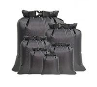 Wdbild 6 bolsas secas portátiles para exteriores, camping, senderismo, canoa, flotante, mochila de almacenamiento, Black