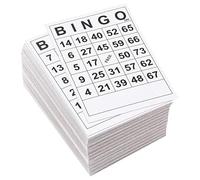 Wdbild 60 tarjetas de juegos de mesa, tarjetas de juego de papel de bingos, suministros de juego de mesa para el desarrollo intelectual divertido