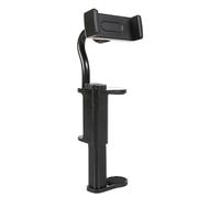 Wdbild Abrazadera ajustable para teléfono, soportes de música, abrazadera de montaje para teléfono, construcción de ABS, montaje seguro para guitarras acústicas, soporte de guitarra