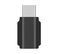 Wdbild Accesorios de cámara de mano, conector de datos para teléfono inteligente, para bolsillo/bolsillo, adaptador de teléfono 2, color negro ABS