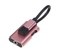 Wdbild Adaptador convertidor de puerto de auriculares de aluminio de 3,5 mm adecuado para dispositivos tipo C, permite cargar la reproducción de sonido al mismo tiempo, adaptador de teléfono de
