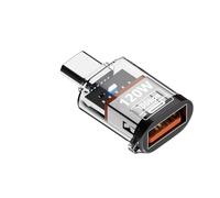 Wdbild Adaptador convertidor tipo C de 10 Gbps, transferencia de datos, 120 W, carga USB C macho a USB 3.2 hembra, adaptador portátil de doble cara