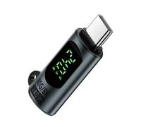 Wdbild Adaptador convertidor USB C a USB C de 240 W con pantalla digital para carga rápida transmisión de datos eficiente entrega de energía adaptador de pantalla digital