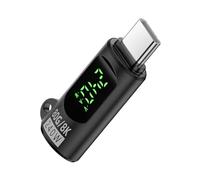Wdbild Adaptador convertidor USB C a USB C de 240 W con pantalla digital para carga rápida transmisión de datos eficiente entrega de energía adaptador de pantalla digital