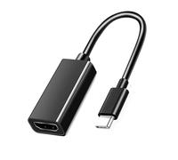 Wdbild Adaptador de aluminio compatible con USB C HDTV, resolución 4Kx2K, amplia compatibilidad para televisores de alta definición, monitores y presentaciones, adaptador portátil compatible con USB C