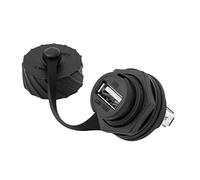 Wdbild Adaptador de enchufe hembra USB 2.0 para montaje en panel, cable de juego directamente