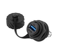 Wdbild Adaptador de enchufe hembra USB 2.0 para montaje en panel, cable de juego directamente