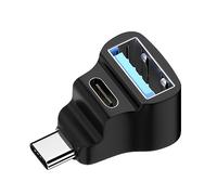 Wdbild Adaptador de extensión USB tipo C macho a USB 2.0 hembra, conector extendido de sincronización de datos, 20 Gbps, 100 W, divisor tipo C, cable de transferencia de datos, concentrador USB para