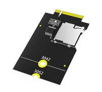 Wdbild Adaptador de tarjeta T-Flashes NGFF B Key T-Flashes lector de tarjetas para computadora portátil 3042/3052 NGFF Key B HDDs T-Flash tarjeta a adaptador