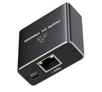 Wdbild Adaptador divisor de red RJ45 Gigabit compacto con cable de alimentación USB para configuraciones fáciles y conexión fiable, concentradores de red alimentados por USB