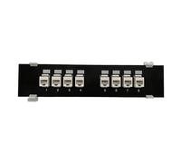 Wdbild Adaptador extensor recto CAT6 de 8 puertos Rj45 Cat6 Keystone acoplador para montaje en pared, panel de soporte de red