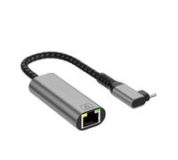 Wdbild Adaptador USB 3.0 a Ethernet USB tipo C a 2.5 Gbps, convertidores Ethernet para portátiles, adaptador de red USB a RJ45, conectores en ángulo USB C