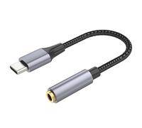 Wdbild Adaptador USB C a 3,5 mm compatible con teléfono USB C a 3,5 mm, cable adaptador de auriculares de 15 cm de largo