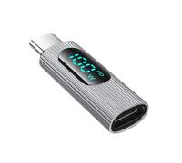 Wdbild Adaptador USB C corto tipo C macho a tipo C hembra adaptadores PD 100 W conector para laptop, tableta y más dispositivos, diseño portátil
