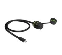 Wdbild Adaptador USB tipo C macho a hembra IP68, resistente al agua, apto para entornos hostiles y sistemas domésticos inteligentes, adaptador a prueba de polvo para exteriores