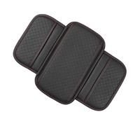 Wdbild Almohadilla multifuncional para consola de coche con compartimentos de almacenamiento expandibles y de cuero, almohadilla protectora para reposabrazos, organizador interior de coche