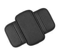 Wdbild Almohadilla multifuncional para consola de coche con compartimentos de almacenamiento expandibles y de cuero, almohadilla protectora para reposabrazos, organizador interior de coche