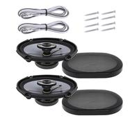 Wdbild Altavoces de alta sensibilidad de 91 dB HiFi para coche, estéreo coaxial de 50 W con potentes graves y nítidos, agudos, amplios rangos de frecuencia, amplio rango de frecuencia