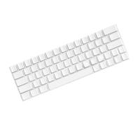 Wdbild Altura original de 64 teclas PBT en blanco, minimalistas, materiales de PBT blancos para teclados mecánicos, entusiastas de teclados PBT