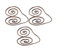 Wdbild Anillos de mano helicoidales de cobre flexible, amplificador de energía natural, tamaños ajustables, textura de metal para conexión a tierra de energía diaria, conexión a tierra ajustable