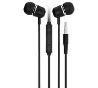 Wdbild Auriculares intraurales con cable de 3,5 mm, con control de línea, con micrófono, auriculares deportivos con control de cable, 110 ± 3 dB, tapones para los oídos