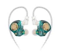 Wdbild Auriculares intraurales con cable intercambiable y ajuste de tres tonos que mejoran los auriculares auditivos opcionales de color dinámico