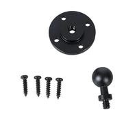 Wdbild Base de montaje de cabeza de 17 mm de cabeza a adaptador macho de 1/4 pulgadas con tornillo adaptador de aluminio, solución de montaje al aire libre