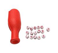 Wdbild Billiard - Botella agitadora de billar, 16 bolas numeradas, dados de piscina, accesorios de entretenimiento, dados de juego