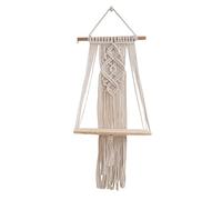 Wdbild Bohemias - Elegante estante flotante tejido a mano, práctico estante de cuerda de algodón para colgar para decoración del hogar