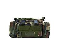 Wdbild Bolsa de camping de gran capacidad multifuncional para señuelos de cintura, bolsa de hombro para pesca y aparejos de pesca, Camuflaje Selva