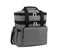 Wdbild Bolsa de comida aislada a prueba de fugas con capa de aluminio grueso, diseños fáciles de transportar, bolsa de comestibles para salidas al aire libre, viajes, coche, refrigerador con correa