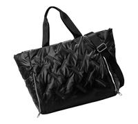 Wdbild Bolsa de gimnasio de gran capacidad, bolsa de viaje, a la moda, para fitness, deportes, fines de semana, portátil, hombro, gimnasio, mujer, gran capacidad, asa superior, esterilla de yoga