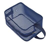 Wdbild Bolsa de maquillaje, bolsa de ducha de red para gimnasio, viajes, camping y dormitorio, esencial de secado rápido, portátil, organizador de artículos de tocador, Xiao Lan, M:30*10*20cm,S:25*11