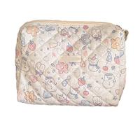 Wdbild Bolsa de maquillaje, bolsa de maquillaje con estampado de dibujos animados, espaciosa bolsa de almacenamiento para artículos de tocador para viajes y uso al aire libre, muñeco de nieve, 24*17