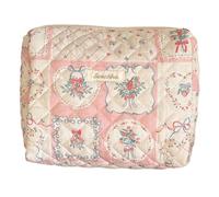Wdbild Bolsa de maquillaje, bolsa de maquillaje con estampado de dibujos animados, espaciosa bolsa de almacenamiento para artículos de tocador para viajes y uso al aire libre, Bayas de rompecabezas