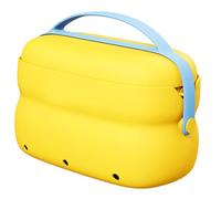 Wdbild Bolsa de maquillaje, bolsa de maquillaje de viaje impermeable con separación seca y húmeda, bolsas de cosméticos de viaje para una fácil organización, Amarillo, Talla única