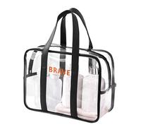 Wdbild Bolsa de maquillaje, bolsa de maquillaje transparente, bolsa de cosméticos de viaje, resistente al agua, bolsas de aseo para separación seca y húmeda, bolsa de playa, bolsa de fitness y