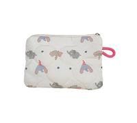 Wdbild Bolsa de maquillaje, bonita bolsa de cosméticos de dibujos animados, bolsa de maquillaje acolchada, organizador de cosméticos estéticos, organizadores para el cuidado de la piel para mujeres, d