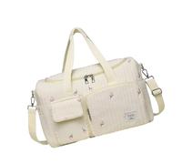 Wdbild Bolsa de pañales con patrón bordado, bolsa cruzada a prueba de salpicaduras, gran capacidad, almacenamiento de viaje para mujer, diseño elegante bordado, d