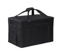 Wdbild Bolsa de transporte para cocina de camping al aire libre, resistente al agua, para viajes, utensilios de cocina, bolsa de almacenamiento, organizador de artículos diversos, Black