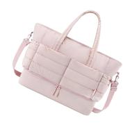 Wdbild Bolsa de viaje, bolsa de gimnasio, bolsa de hombro acolchada, bolsa de noche de gran capacidad, bolsa de viaje, fines de semana, bolsa de fitness, maleta, bolso de mano, Pink, 48.01x21.59x39.37