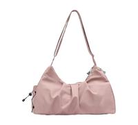 Wdbild Bolsa de viaje, bolsa de gimnasio para mujer con compartimento para zapatos, bolsas de yoga, bolsas de fin de semana con correa, bolsa cruzada de yoga, Pink, Talla única