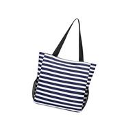 Wdbild Bolsa de viaje, bolsa de playa impermeable, bolsa deportiva de gran capacidad, bolsas de fitness, bolsa de viaje a rayas, bolsas de equipaje para vacaciones, S, Talla única