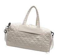 Wdbild Bolsa de viaje, bolsa de viaje elegante para fitness, gimnasio, deporte, negocios, viajes, gran capacidad, bolsas de entrenamiento para fines de semana, White, Talla única
