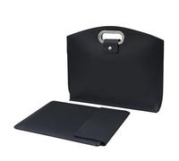 Wdbild Bolsa para laptop para mujer, bolsa de computadora de 13.3/14 pulgadas, maletines de oficina de negocios de gran capacidad, solución de almacenamiento profesional de dispositivos, Black