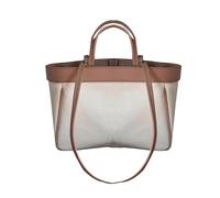 Wdbild Bolsa para mamá con amplio espacio y divisiones interiores pensadas, bolsa de pañales portátil elegante para mamá para bebé, piel esencial para madre, Brown